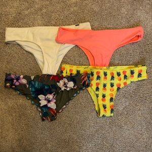 4 size Medium Hollister bikini bottoms
